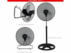Ventilador Goodyear GY18SF 55W 3 en 1 negro/inox < Basic Discount
