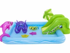 VidaXL Piscina hinchable Fantastic Aquarium tobogán + rociador de agua 86x239x206 cm < Bestway Discount