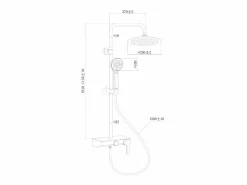 Waterbox II columna de ducha mecánica cromada < Essebagno Discount