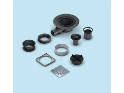 WEDI Cañería * - desagüe horizontal para Plato de ducha Fundo Negro