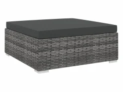 West Orange Reposapiés seccional con cojín 1 uds ratán sintético < Garden Furniture New