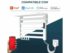 Yoevu - Toallero eléctrico Wi-Fi 100W , pantalla LCD táctil, contro WIFI y Alexa < New