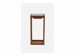 Zafferano - Farol solar para el hogar de 2 LED, 37,3 cm, lámpara de pared y mesa de 2 W con batería y sensor crepuscular, color < Hot