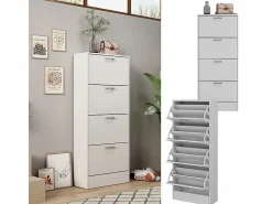 Vicco Zapatero|Mueble De Almacenaje * Zapatera abatible 63x24x150 gregor Blanco