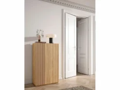 Zapatero - A122cm x L70cm x P35cm roble puerta serigrafía vallado - Akra < Herdasa Hot