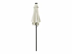 Zerdal Sombrilla de jardín con luces LED aluminio arena 200x211 cm < Garden Furniture New
